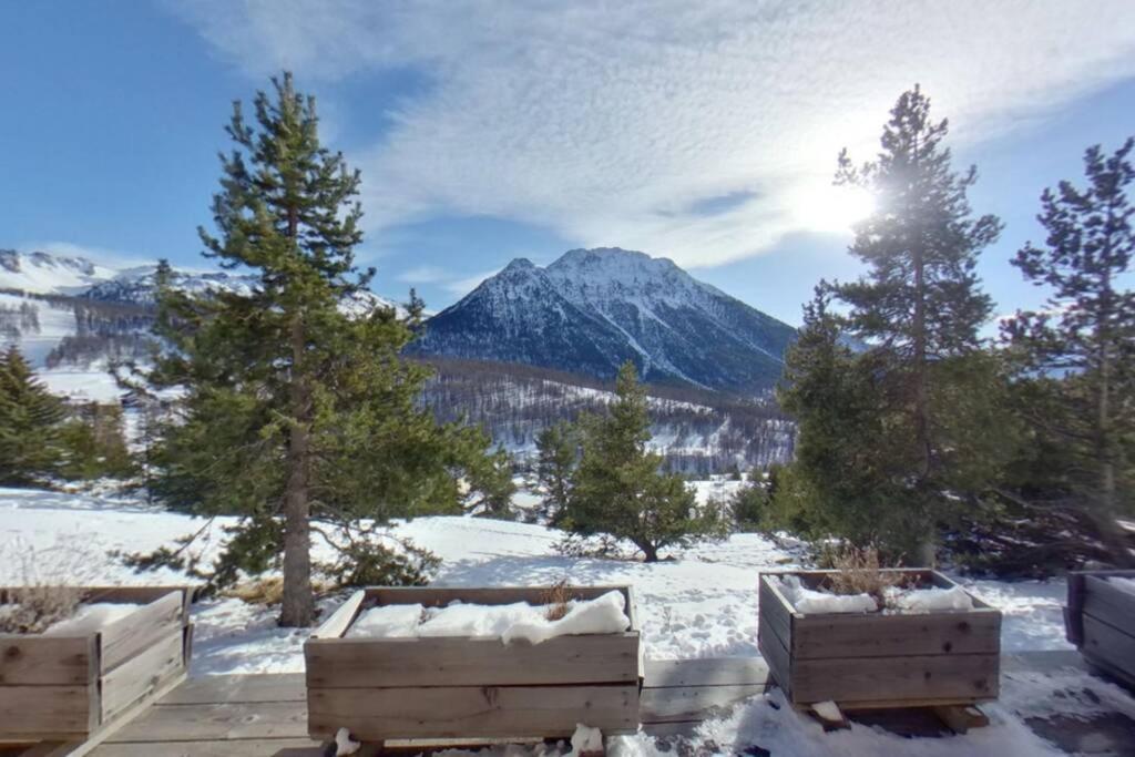 Cosy Mountain _ Free Park Apartment Montgenevre Luaran gambar
